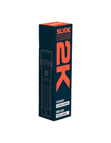 Linterna slyde king 2k. linterna+lámpara cob recargable. nebo