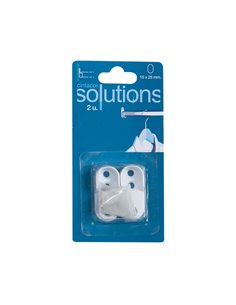 Soporte armario entre-paredes ovalado blanco (2 uds) cintacor - storplanet 2