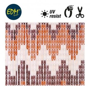 Cortina cadena nordico plastico 90x210cm 33 tiras EDM