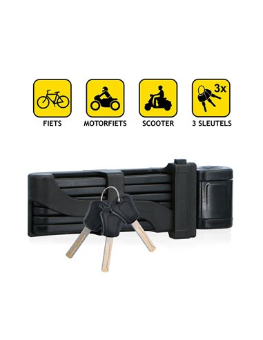 Candado plegable con llave 85 cm dunlop