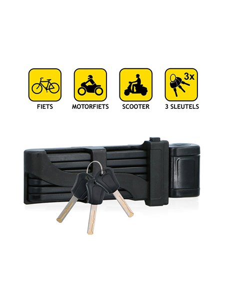 Candado plegable con llave 85 cm dunlop