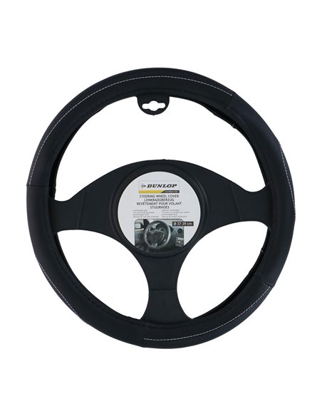 Funda para volante de 38 cm detalle gris dunlop