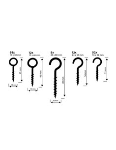 Surtido de hembrillas, 151 piezas st black+decker 2