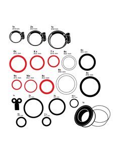 Surtido de arandelas y abrazaderas de manguera, 86 piezas ass black+decker 2