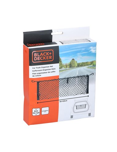 Red organizador de maletero trasero de automóvil black+decker