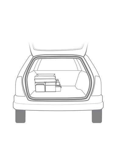 Organizador para automóvil con enfriador black+decker