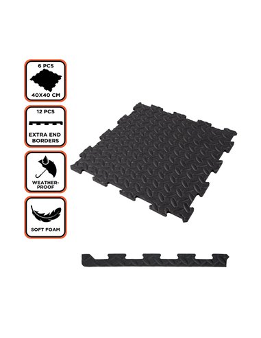 Baldosas de espuma eva 6 piezas black+decker