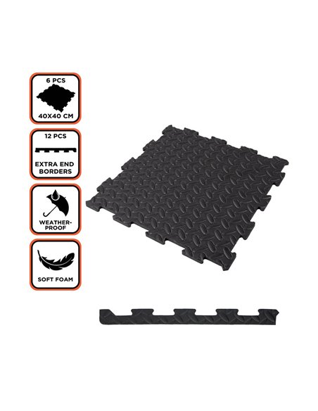 Baldosas de espuma eva 6 piezas black+decker