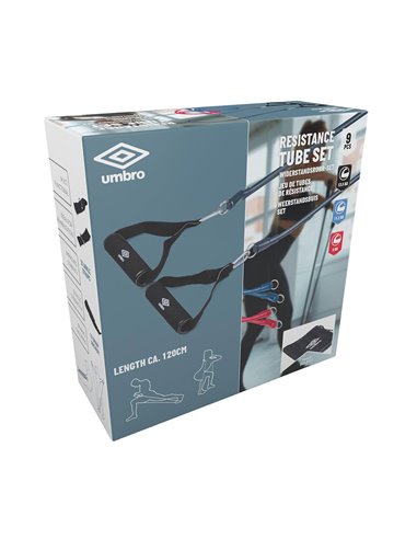 Set de gomas de resistencia 9 piezas umbro