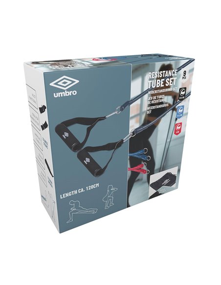 Set de gomas de resistencia 9 piezas umbro