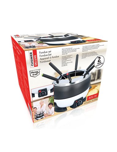 Juego de fondue 230v~ 800w 2,3l cuisinier deluxe