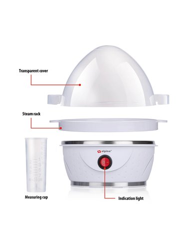 Cocedor de huevos 230v 320-380w alpina