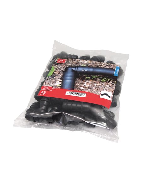 Codo 16mm en bolsa granel 25 unidades 901625 aqua control