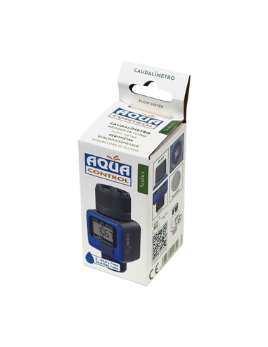 Caudalímetro digital conexión rh 3/4" c2500 aqua control