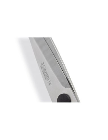 Tijera cocina ergo 8" d 3 claveles