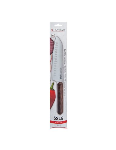 Cuchillo santoku oslo 17,5 cm - 7" e 3 claveles
