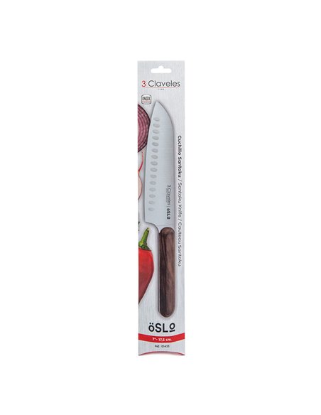 Cuchillo santoku oslo 17,5 cm - 7" e 3 claveles