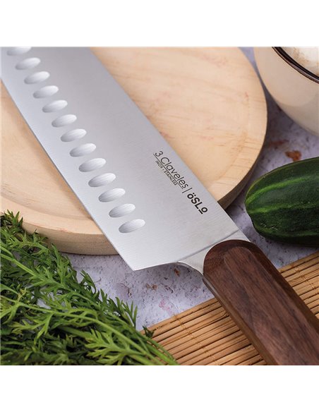 Cuchillo santoku oslo 17,5 cm - 7" e 3 claveles