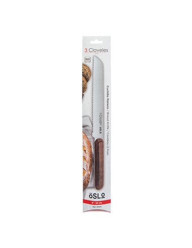 Cuchillo panero oslo 20 cm - 8" 3 claveles
