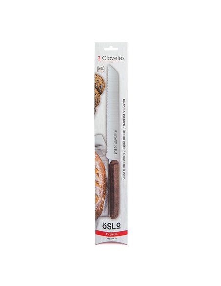 Cuchillo panero oslo 20 cm - 8" 3 claveles