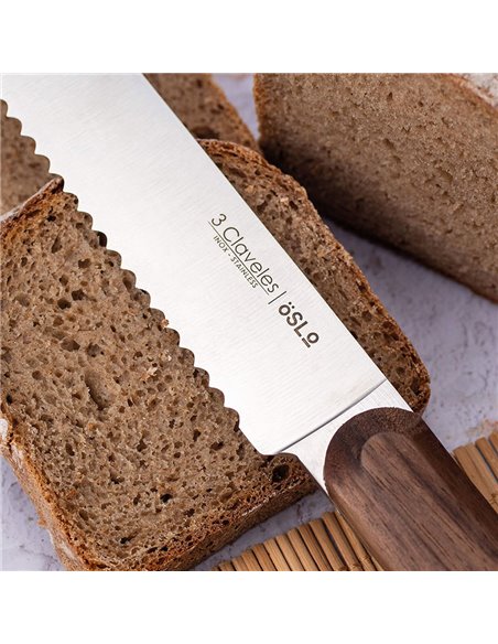 Cuchillo panero oslo 20 cm - 8" 3 claveles