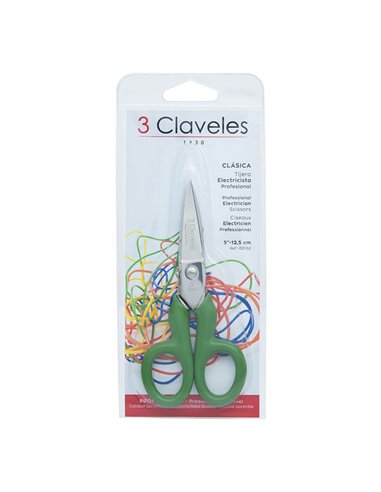 Tijera electricista clasica aislante 5" d 3 claveles
