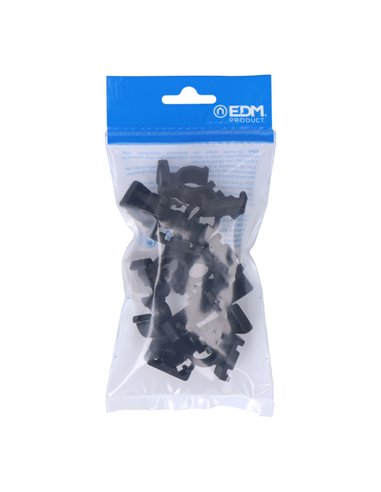 Pack 10 abrazaderas m-16 nylon negra para ferroplast edm