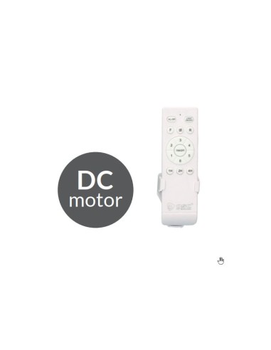 Ventilador techo Namuno con luz CCT regulable y mando Ø71 3 aspas DC Blanco
