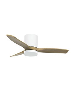 Ventilador techo Matipa con luz CCT regulable y mando Ø107 3 aspas DC Blanco