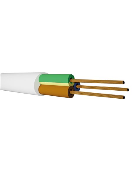 Rollo 50M Manguera (3x1.5mm) Blanco