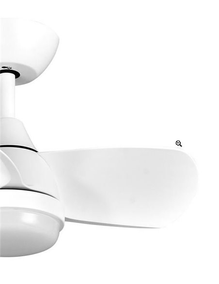 DC-Ventilator 24 W Pirdo Weiß 3 Flügel
