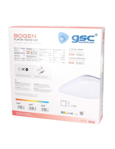 GSC 203605034 | Ceiling light Level 20W 3000K