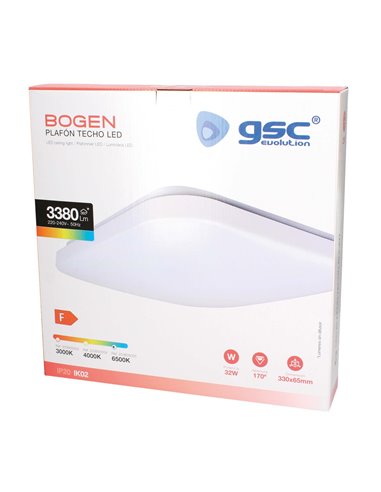 Soffitto a soffitto Livello 32W 6000K 2816lm quadrato bianco
