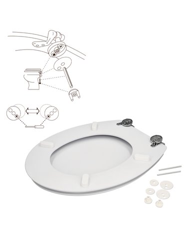 Tapa Wc  Blanco Deluxe