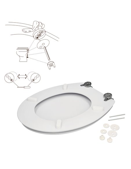 Tapa Wc  Blanco Deluxe