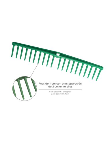 Rastrillo Polipropileno 20 Puas Profesional 63 cm. Rastrillo Jardin, Rastrillo Aceituna, Rastrillo Hojas, Cepillo Hojas Jardin,