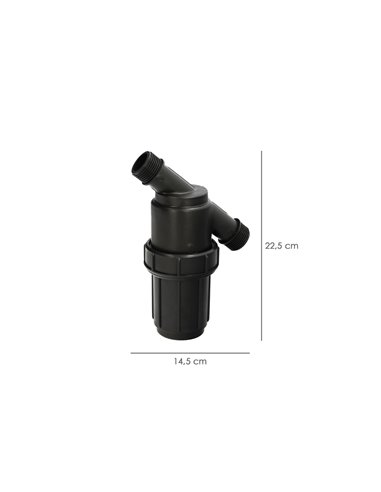 Filtro Con Malla Interior 1" Para Sistema De Goteo (Malla 100 Mesh) Riego Por Goteo, Microaspersión, Riego Por Nebulizacion