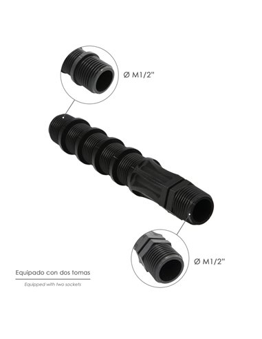 Bobina Recortable Para Difusores Goteo Ø 1/2" - Ø 1/2" Riego Por Goteo, Microaspersión, Riego Por Nebulizacion