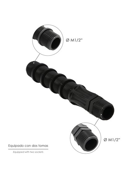 Bobina Recortable Para Difusores Goteo Ø 1/2" - Ø 1/2" Riego Por Goteo, Microaspersión, Riego Por Nebulizacion