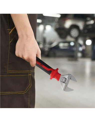 Llave Ajustable Aislada VDE 8". Llave Ajustable Aislada, Llave Inglesa, Llave Moleta Aislada,