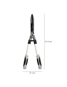 Tijera Podar Setos 2 Manos Aluminio 63 cm. Hojas Acero Antiadherente, Mango TPR, Ajuste Corte 2