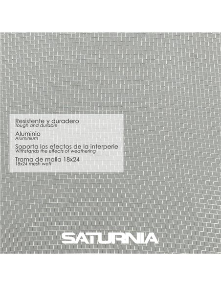 Tela Mosquitera Aluminio 18x14 Ancho 60 cm. Rollo 30 metros