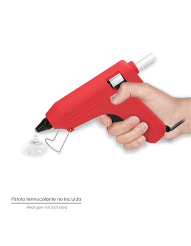 Barras De Pegamento Caliente Ø 11,2 mm. Blister 12 Unidades. Barras Silicona, Pegamento Pistola Termofusible, Silicona Pistola