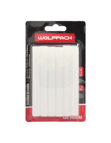 Barras De Pegamento Caliente Ø 11,2 mm. Blister 12 Unidades. Barras Silicona, Pegamento Pistola Termofusible, Silicona Pistola