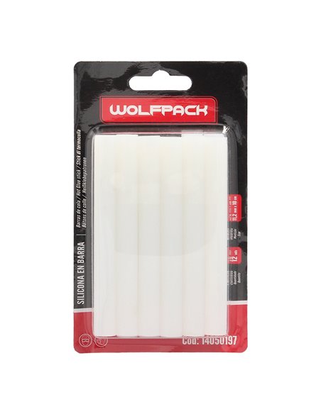 Barras De Pegamento Caliente Ø 11,2 mm. Blister 12 Unidades. Barras Silicona, Pegamento Pistola Termofusible, Silicona Pistola