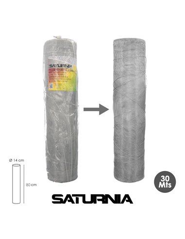 Tela Mosquitera Aluminio 18x14 Ancho 80 cm. Rollo 30 Metros. Malla Mosquitera Aluminio Anti Mosquitos, Antimoscas,