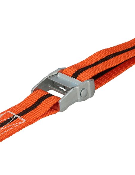 Cinta De Amarre Con Trinquete 5 metros x 38 mm. Trinquete Metalico Automatico, Cincha, Eslinga Mercancia, Correa Sujeción