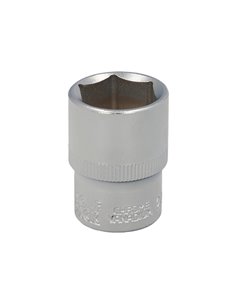 Llave Vaso 1/2" Hexagonal 21 mm. Perfil de 6 caras. Acero Cromo Vanadio, Aristas Redondas