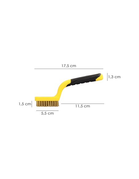 Cepillo Manual Acero Latonado Bujias | Cepillo De Puas | Cepillo Para Metales | Cepillo Abrasivo