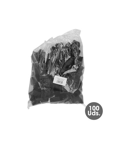 Contera Interior Plastico Cuadrada 50x50 mm. Color Negro. Bolsa 100 Unidades. Contera Mesa, Silla, Muebles, Estanteria